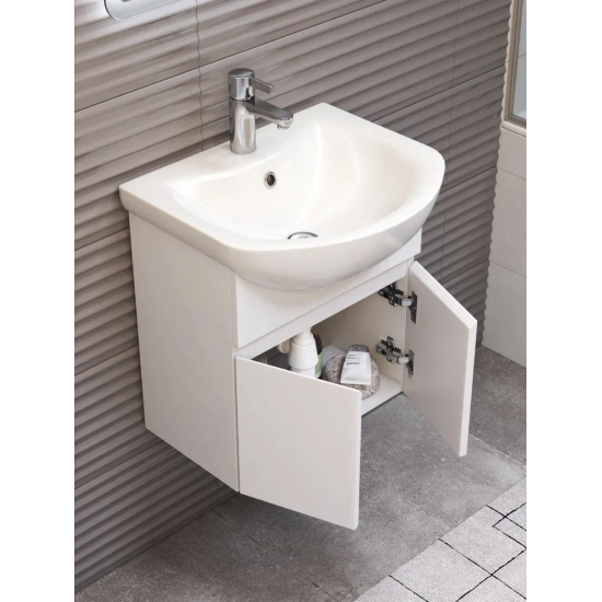 Тумба с раковиной VIGO Wing 50 белая матовая