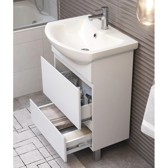 Тумба с раковиной VIGO Wing 60 напольная, 2 ящика