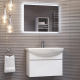 Тумба с раковиной VIGO Wing 70 белая матовая, 1 ящик