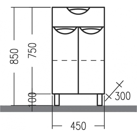 Тумба САНТА Родос 45