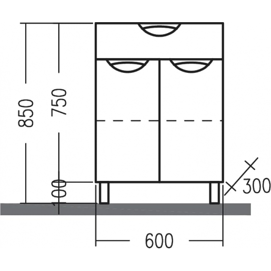 Тумба САНТА Родос 60