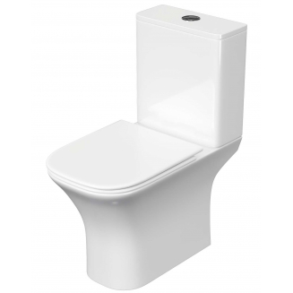 Унитаз компакт АКВАТЕК Optima Plus Square AQ4411-00 с микролифтом, безободковый, арматура Geberit