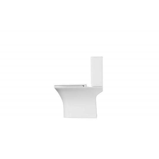 Унитаз компакт АКВАТЕК Optima Plus Square AQ4411-00 с микролифтом, безободковый, арматура Geberit