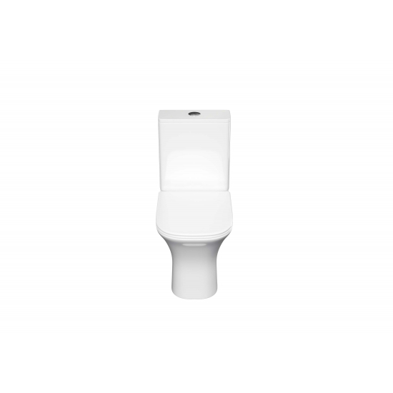 Унитаз компакт АКВАТЕК Optima Plus Square AQ4411-00 с микролифтом, безободковый, арматура Geberit