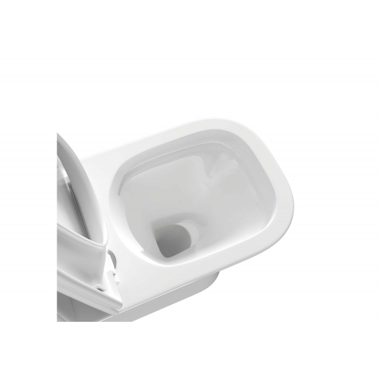 Унитаз компакт АКВАТЕК Optima Plus Square AQ4411-00 с микролифтом, безободковый, арматура Geberit