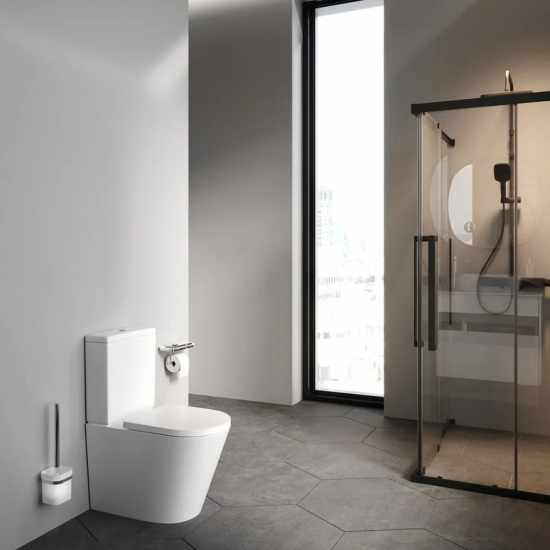 Унитаз компакт AM.PM Func C8F8600SC безободковый, с микролифтом