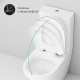 Унитаз компакт AM.PM Inspire C508607WH сиденье с микролифтом, быстросъёмное