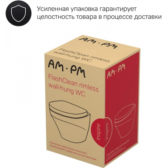 Унитаз компакт AM.PM Inspire C508607WH сиденье с микролифтом, быстросъёмное