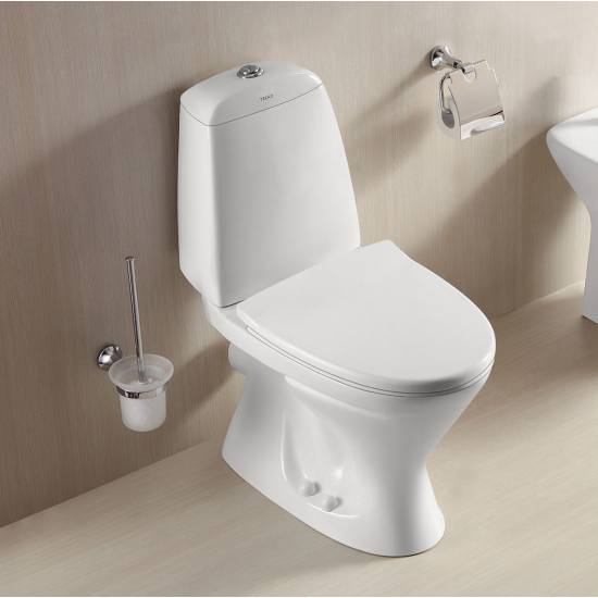 Унитаз компакт AZARIO AZ-2037-P с сиденьем микролифт, горизонтальный выпуск