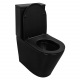 Унитаз компакт AZARIO Black Queen AZ-8380 с сиденьем микролифт, безоботковый, чёрный матовый