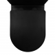 Унитаз компакт AZARIO Black Queen AZ-8380 с сиденьем микролифт, безоботковый, чёрный матовый