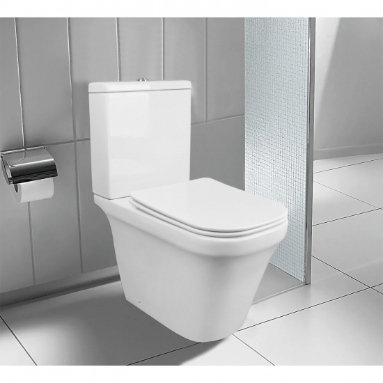 Унитаз компакт AZARIO Candy AZ-1503B с сиденьем микролифт, безоботковый