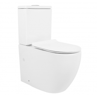 Унитаз компакт AZARIO Corsa AZ-2062S с сиденьем микролифт, безободковый 