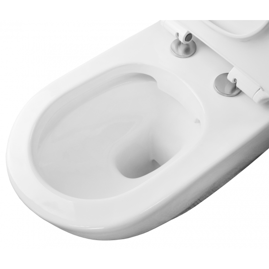 Унитаз компакт AZARIO Corsa AZ-2062S с сиденьем микролифт, безободковый 