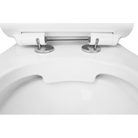 Унитаз компакт AZARIO Corsa AZ-2062S с сиденьем микролифт, безободковый 