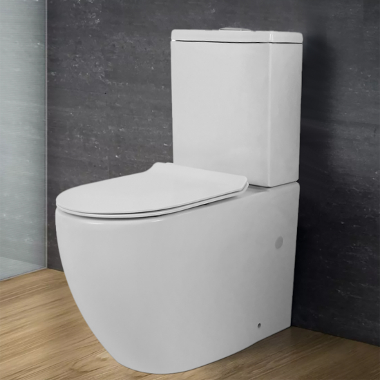 Унитаз компакт AZARIO Corsa AZ-2062S с сиденьем микролифт, безободковый 