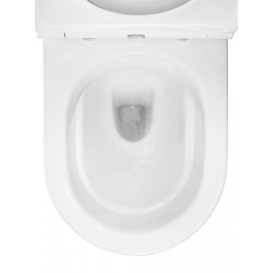 Унитаз компакт AZARIO Dante 93589 с сиденьем микролифт, безоботковый