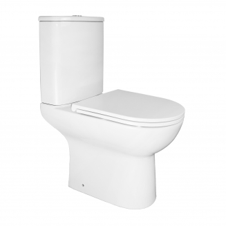 Унитаз компакт AZARIO Kano 93590 с сиденьем микролифт, безоботковый