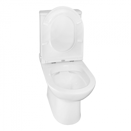 Унитаз компакт AZARIO Kano 93590 с сиденьем микролифт, безоботковый