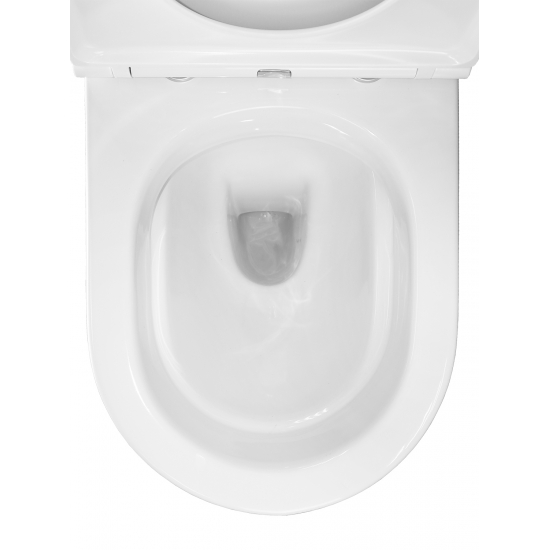 Унитаз компакт AZARIO Kano 93590 с сиденьем микролифт, безоботковый