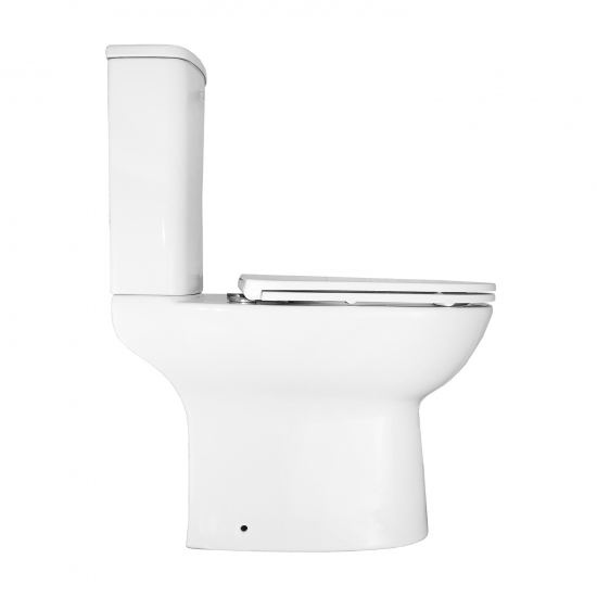 Унитаз компакт AZARIO Kano 93590 с сиденьем микролифт, безоботковый