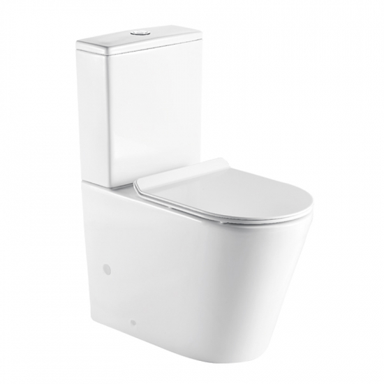 Унитаз компакт AZARIO Maro AZ-2125A-R с сиденьем микролифт, безободковый