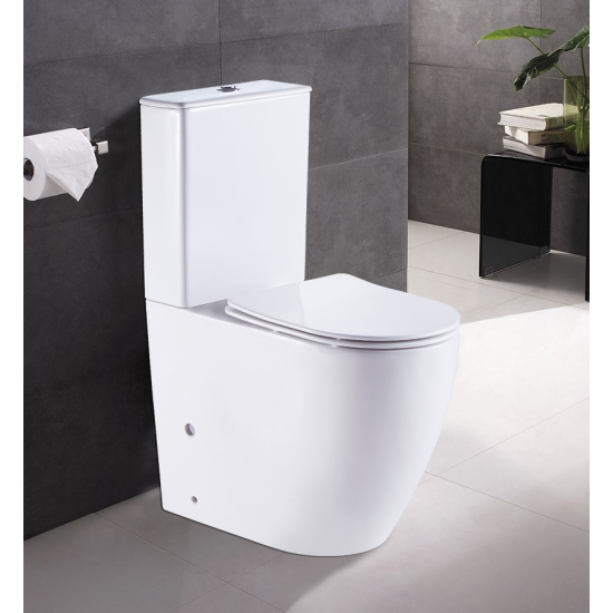 Унитаз компакт AZARIO Mirada AZ-1289A с сиденьем микролифт, безоботковый