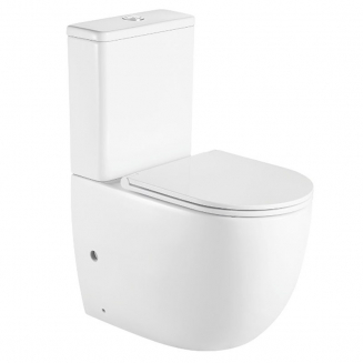 Унитаз компакт AZARIO Mitta AZ-2128 с сиденьем микролифт, безободковый  