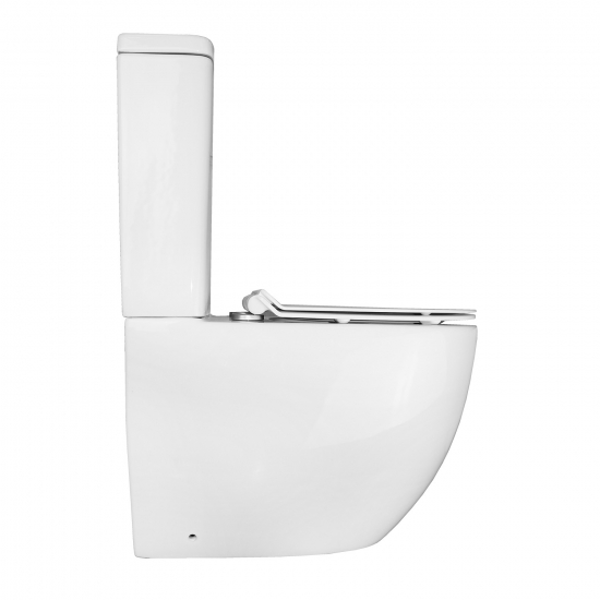 Унитаз компакт AZARIO Mitta AZ-2128 с сиденьем микролифт, безободковый  