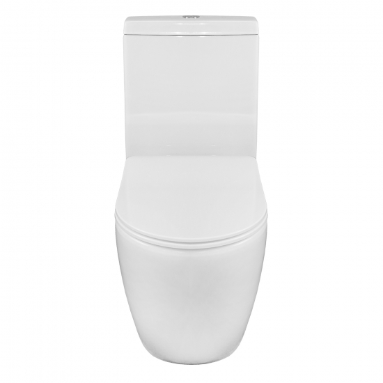 Унитаз компакт AZARIO Renda AZ-8693 с сиденьем микролифт, безободковый  