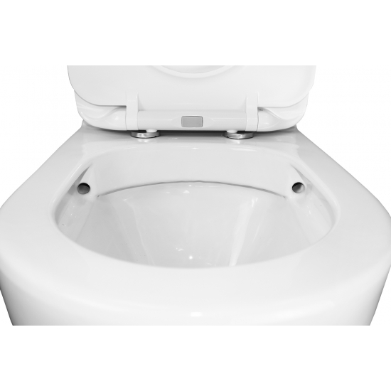 Унитаз компакт AZARIO Renda AZ-8693 с сиденьем микролифт, безободковый  