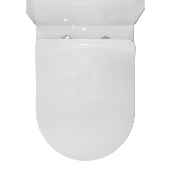 Унитаз компакт AZARIO Renda AZ-8693 с сиденьем микролифт, безободковый  