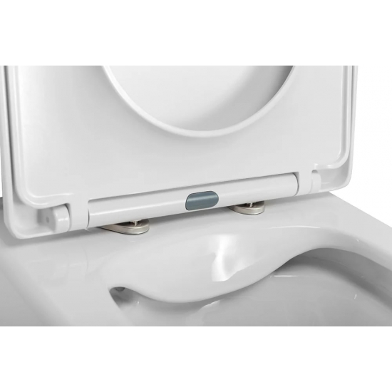 Унитаз компакт BELBAGNO Amanda BB051CPR безободковый, крышка BB051-2SC с микролифтом, бачок BB051T