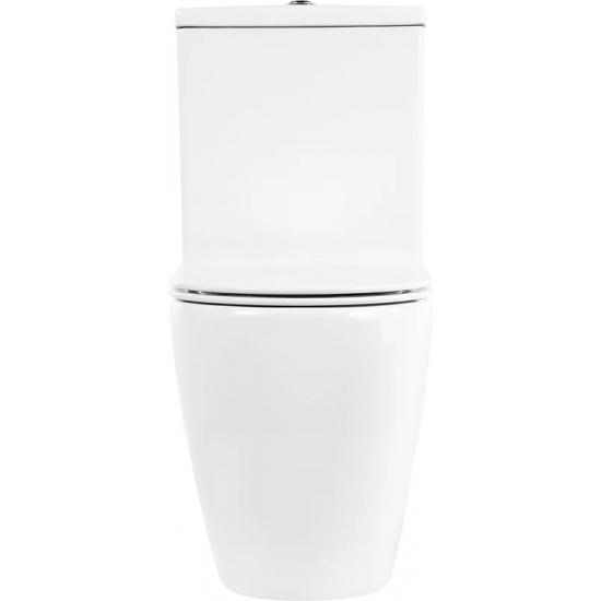 Унитаз компакт BELBAGNO Amanda BB051CPR безободковый, крышка BB051SC с микролифтом, бачок BB051T