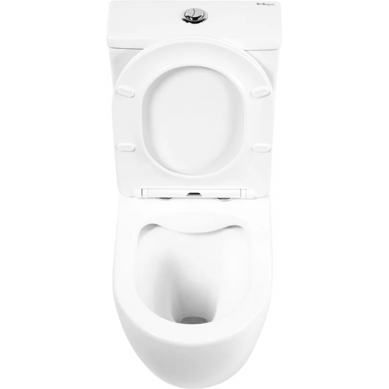 Унитаз компакт BELBAGNO Amanda BB051CPR безободковый, крышка BB051SC с микролифтом, бачок BB051T