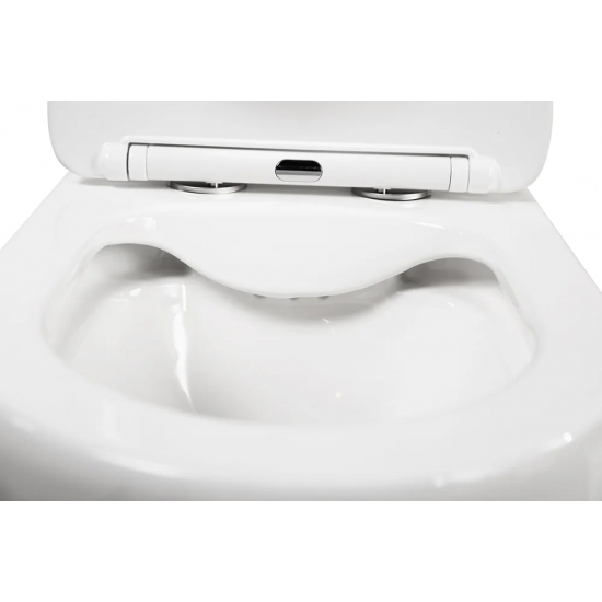 Унитаз компакт BELBAGNO Amanda BB051CPR безободковый, крышка BB051SC с микролифтом, бачок BB051T