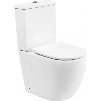 Унитаз компакт BELBAGNO Amanda BB051CPR безободковый, крышка BB2031SC с микролифтом, бачок BB051T