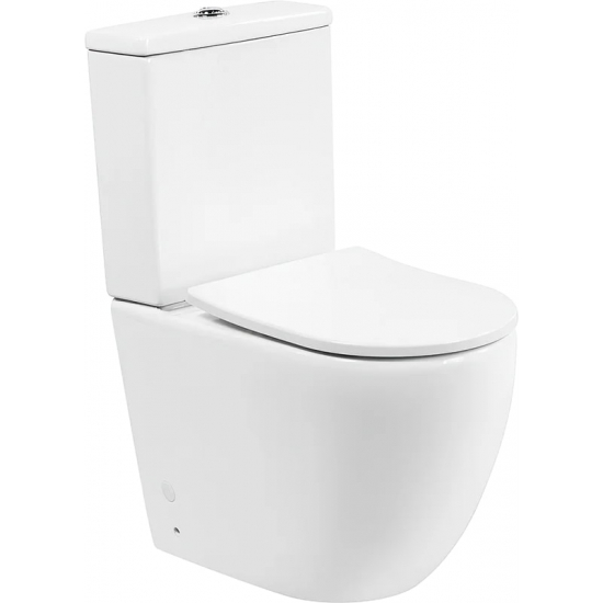 Унитаз компакт BELBAGNO Amanda BB051CPR безободковый, крышка BB2031SC с микролифтом, бачок BB051T