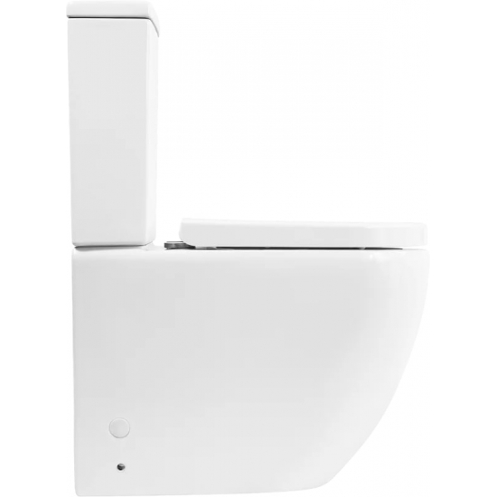 Унитаз компакт BELBAGNO Amanda BB051CPR безободковый, крышка BB865SC с микролифтом, бачок BB051T