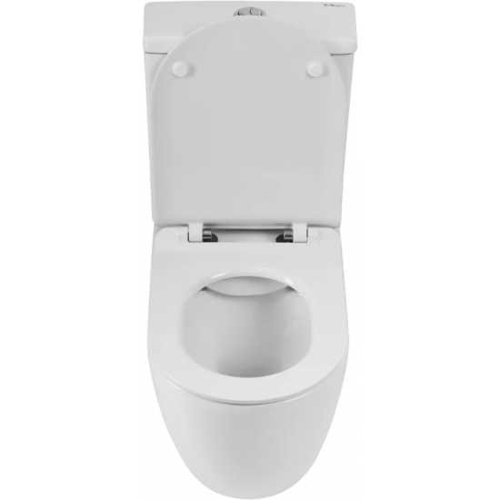 Унитаз компакт BELBAGNO Amanda BB051CPR безободковый, крышка BB901SC с микролифтом, бачок BB051T