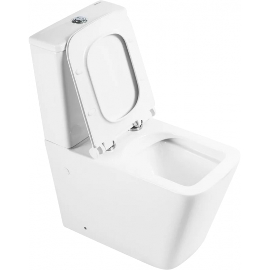 Унитаз компакт BELBAGNO Ardente-R BB02093CPR безободковый, крышка BB2112SC микролифт, бачок BB02093T