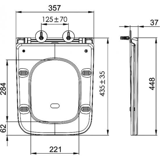 Унитаз компакт BELBAGNO Ardente-R BB02093CPR безободковый, крышка BB2312SC микролифт, бачок BB02093T