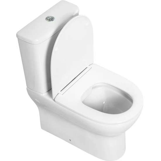 Унитаз компакт BELBAGNO Energia BB8134CPR/SC безободковый, с микролифтом, бачок BB8134T