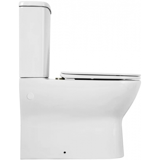 Унитаз компакт BELBAGNO Energia BB8134CPR/SC безободковый, с микролифтом, бачок BB8134T