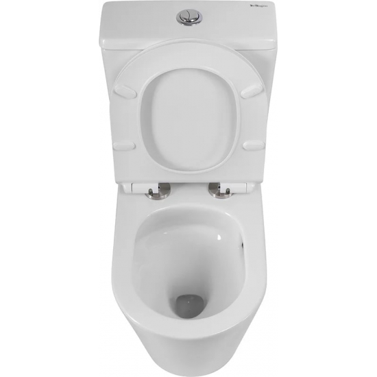 Унитаз компакт BELBAGNO Flay-r BB2149CP-TOR безободковый, крышка BB2111SC микролифт, бачок BB2149T