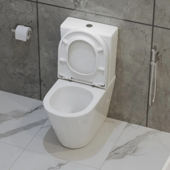 Унитаз компакт BELBAGNO Flay-r BB2149CP-TOR безободковый, крышка BB865SC микролифт, бачок BB2149T