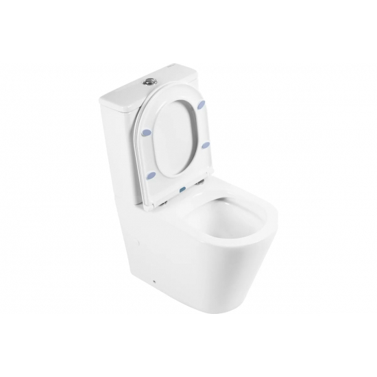 Унитаз компакт BELBAGNO Flay-r BB2149CP-TOR безободковый, крышка BB870SC микролифт, бачок BB2149T