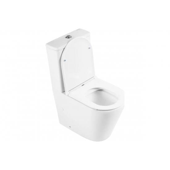 Унитаз компакт BELBAGNO Flay-r BB2149CP-TOR безободковый, крышка BB870SC микролифт, бачок BB2149T