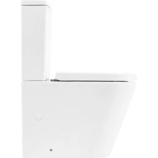 Унитаз компакт BELBAGNO Flay-r BB2149CPR безободковый, крышка BB865SC с микролифтом, бачок BB2149T