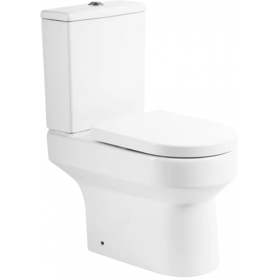 Унитаз компакт BELBAGNO Norma BB339CPR безободковый, крышка BB865SC с микролифтом, бачок BB339T